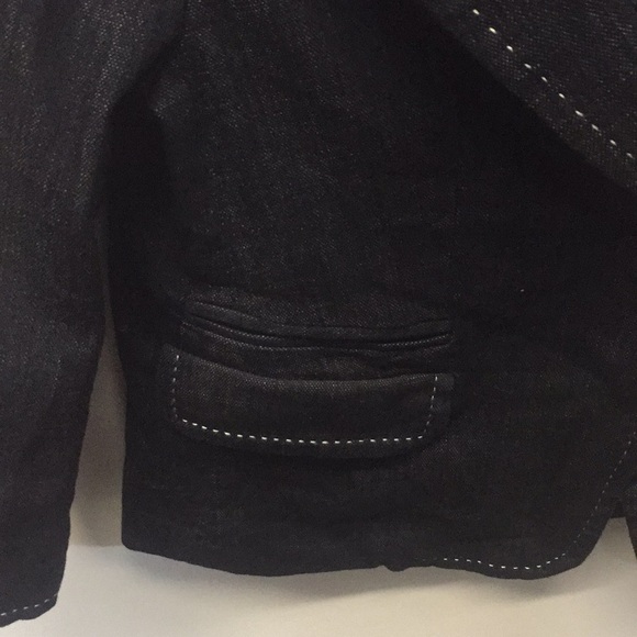 NWT Navy Talbots Denim One Button Jacket. - Picture 3 of 5